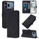 Crossbody 3D Embossed Flip Leather Phone Case, For iPhone 16e / 17e, For iPhone 17 Pro Max, For iPhone 17 Pro, For iPhone 17