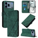 Crossbody 3D Embossed Flip Leather Phone Case, For iPhone 16e / 17e, For iPhone 17 Pro Max, For iPhone 17 Pro, For iPhone 17