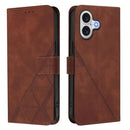 Crossbody 3D Embossed Flip Leather Phone Case, For iPhone Air, For iPhone 16 Pro Max, For iPhone 16 Pro, For iPhone 16 Plus