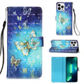 3D Painting Horizontal Flip Leather Phone Case, For iPhone 15 Pro Max, For iPhone 15 Pro, For iPhone 15 Plus