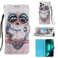 3D Painting Horizontal Flip Leather Phone Case, For iPhone 15 Pro Max, For iPhone 15 Pro, For iPhone 15 Plus