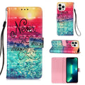 3D Painting Horizontal Flip Leather Phone Case, For iPhone 15 Pro Max, For iPhone 15 Pro, For iPhone 15 Plus