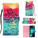 3D Painting Horizontal Flip Leather Phone Case, For iPhone 15 Pro Max, For iPhone 15 Pro, For iPhone 15 Plus