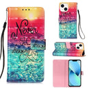 3D Painting Horizontal Flip Leather Phone Case, For iPhone 15 Pro Max, For iPhone 15 Pro, For iPhone 15 Plus