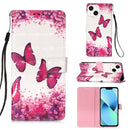 3D Painting Horizontal Flip Leather Phone Case, For iPhone 15 Pro Max, For iPhone 15 Pro, For iPhone 15 Plus