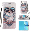 3D Painting Horizontal Flip Leather Phone Case, For iPhone 15, For iPod Touch 7 / 6 / 5