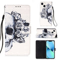 3D Painting Horizontal Flip Leather Phone Case, For iPhone 15, For iPod Touch 7 / 6 / 5