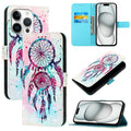 3D Painting Horizontal Flip Leather Phone Case, For iPhone 16 Pro, For iPhone 16 Plus, For iPhone 16