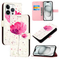 3D Painting Horizontal Flip Leather Phone Case, For iPhone 16 Pro, For iPhone 16 Plus, For iPhone 16