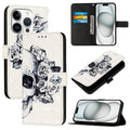 3D Painting Horizontal Flip Leather Phone Case, For iPhone 16 Pro, For iPhone 16 Plus, For iPhone 16