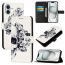 3D Painting Horizontal Flip Leather Phone Case, For iPhone 16 Pro, For iPhone 16 Plus, For iPhone 16