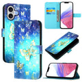 3D Painting Horizontal Flip Leather Phone Case, For iPhone 17, For iPhone Air, For iPhone 16 Pro Max