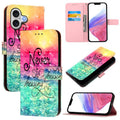 3D Painting Horizontal Flip Leather Phone Case, For iPhone 17, For iPhone Air, For iPhone 16 Pro Max
