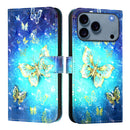 3D Painting Horizontal Flip Leather Phone Case, For iPhone 17e / 16e, For iPhone 17 Pro Max, For iPhone 17 Pro