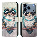 3D Painting Horizontal Flip Leather Phone Case, For iPhone 17e / 16e, For iPhone 17 Pro Max, For iPhone 17 Pro