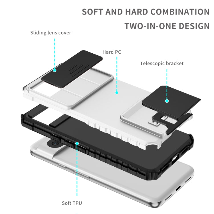 For Google Pixel 8 Pro Shockproof case with stand and camera shield