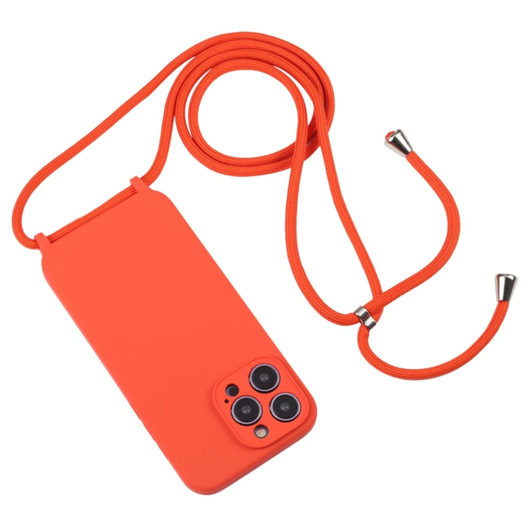 For iPhone 16 Plus Crossbody Lanyard Liquid Silicone Case