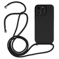 For iPhone 16 Pro Crossbody Lanyard Liquid Silicone Case