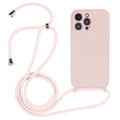 For iPhone 16 Pro Crossbody Lanyard Liquid Silicone Case