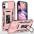 For iPhone 16 Plus Armor PC + TPU Camera Shield Phone Case