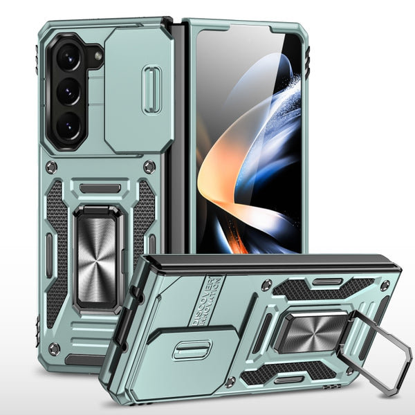 For Samsung Galaxy Z Fold 5 Armour PC + TPU Camera Shield Phone Case