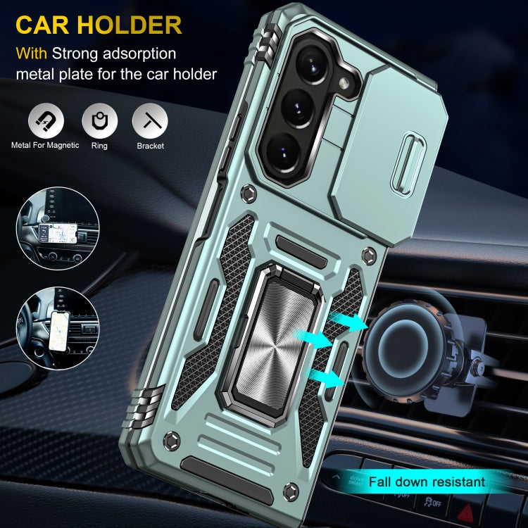 For Samsung Galaxy Z Fold 5 Armour PC + TPU Camera Shield Phone Case