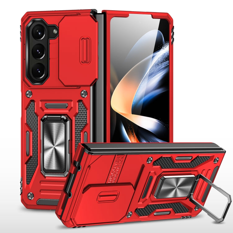 For Samsung Galaxy Z Fold 5 Armour PC + TPU Camera Shield Phone Case