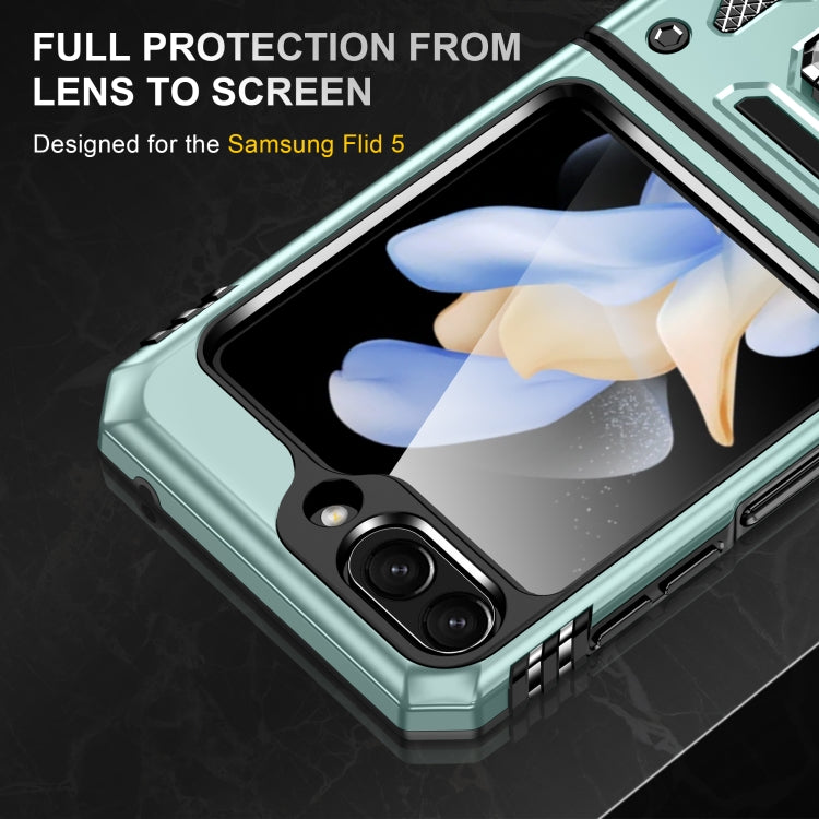 For Samsung Galaxy Z Flip 5 Armour PC + TPU Camera Shield Phone Case