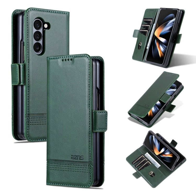 AZNS Magnetic Calf Texture Flip Leather Phone Case, For Samsung Galaxy Z Fold5 5G, For Samsung Galaxy Z Flip5 5G