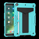For iPad 9th 8th 7th Gen 10.2 / iPad Pro 10.5 T-shaped Bracket Shockproof PC + Silicone Protective Case