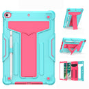 For iPad 9th 8th 7th Gen 10.2 / iPad Pro 10.5 T-shaped Bracket Shockproof PC + Silicone Protective Case