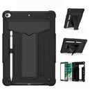 For iPad 9th 8th 7th Gen 10.2 / iPad Pro 10.5 T-shaped Bracket Shockproof PC + Silicone Protective Case