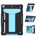 For iPad 9th 8th 7th Gen 10.2 / iPad Pro 10.5 T-shaped Bracket Shockproof PC + Silicone Protective Case