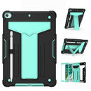 For iPad 9th 8th 7th Gen 10.2 / iPad Pro 10.5 T-shaped Bracket Shockproof PC + Silicone Protective Case
