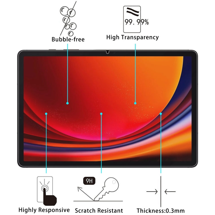 For Samsung Galaxy Tab S10+ 12.4 Tempered Glass Screen Protector