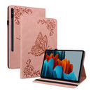 Butterfly Flower Embossed Leather Tablet Case, For Samsung Galaxy Tab A11+