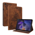 Butterfly Flower Embossed Leather Tablet Case, For Samsung Galaxy Tab A11+