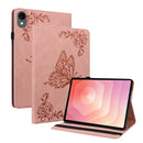 Butterfly Flower Embossed Leather Tablet Case, For Samsung Galaxy Tab A11+