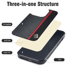 LC.IMEEKE 3 in 1 Carbon Fiber Texture Shockproof Phone Case, For iPhone XS Max, For iPhone X, For iPhone 7 Plus / 8 Plus