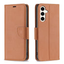 For Samsung Galaxy A35 Litchi Texture Pure Colour Flip Leather wallet Phone Case