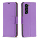 For Samsung Galaxy A35 Litchi Texture Pure Colour Flip Leather wallet Phone Case