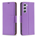 For Samsung Galaxy S24 5G Litchi Texture Pure Colour Flip Leather Phone Case