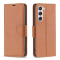 For Samsung Galaxy S24 5G Litchi Texture Pure Colour Flip Leather Phone Case