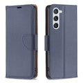 For Samsung Galaxy S24 5G Litchi Texture Pure Colour Flip Leather Phone Case