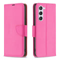 For Samsung Galaxy S24 5G Litchi Texture Pure Colour Flip Leather Phone Case