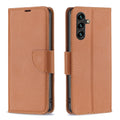 For Samsung Galaxy A35 Litchi Texture Pure Colour Flip Leather wallet Phone Case