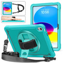 For iPad Air 2/ Air 1 Pro 11 inch Heavy Duty Hybrid Tablet Case with Handle & Strap