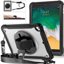 For iPad Air 2/ Air 1 Pro 11 inch Heavy Duty Hybrid Tablet Case with Handle & Strap