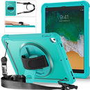 For iPad Air 2/ Air 1 Pro 11 inch Heavy Duty Hybrid Tablet Case with Handle & Strap