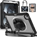 For iPad Air 2/ Air 1 Pro 11 inch Heavy Duty Hybrid Tablet Case with Handle & Strap